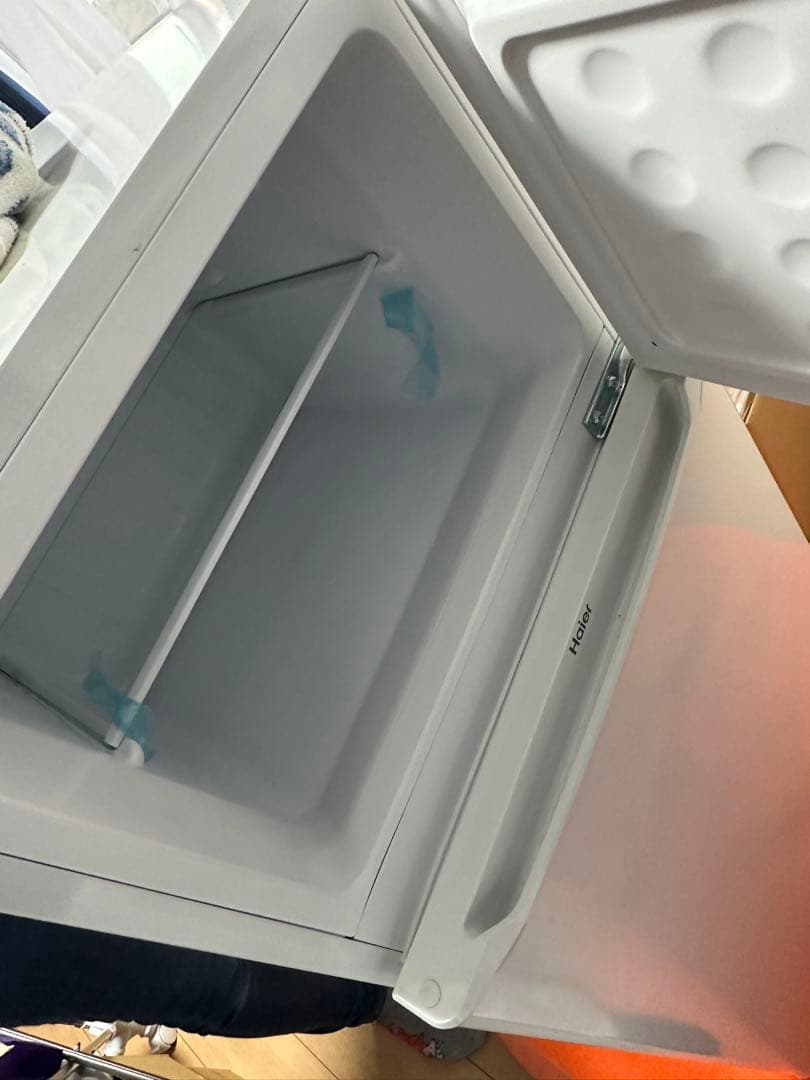 2019年製　冷蔵庫＆冷凍室　2ドア　130ℓ　 ガラス棚付き　Haier