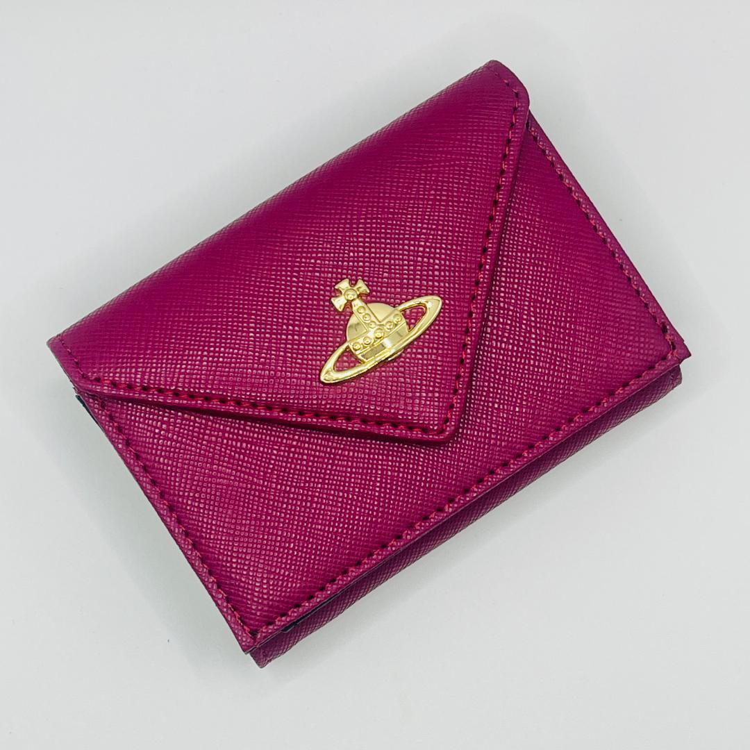 Vivienne Westwood 新品 ミニ財布 レター型 エンジ 赤 折財布