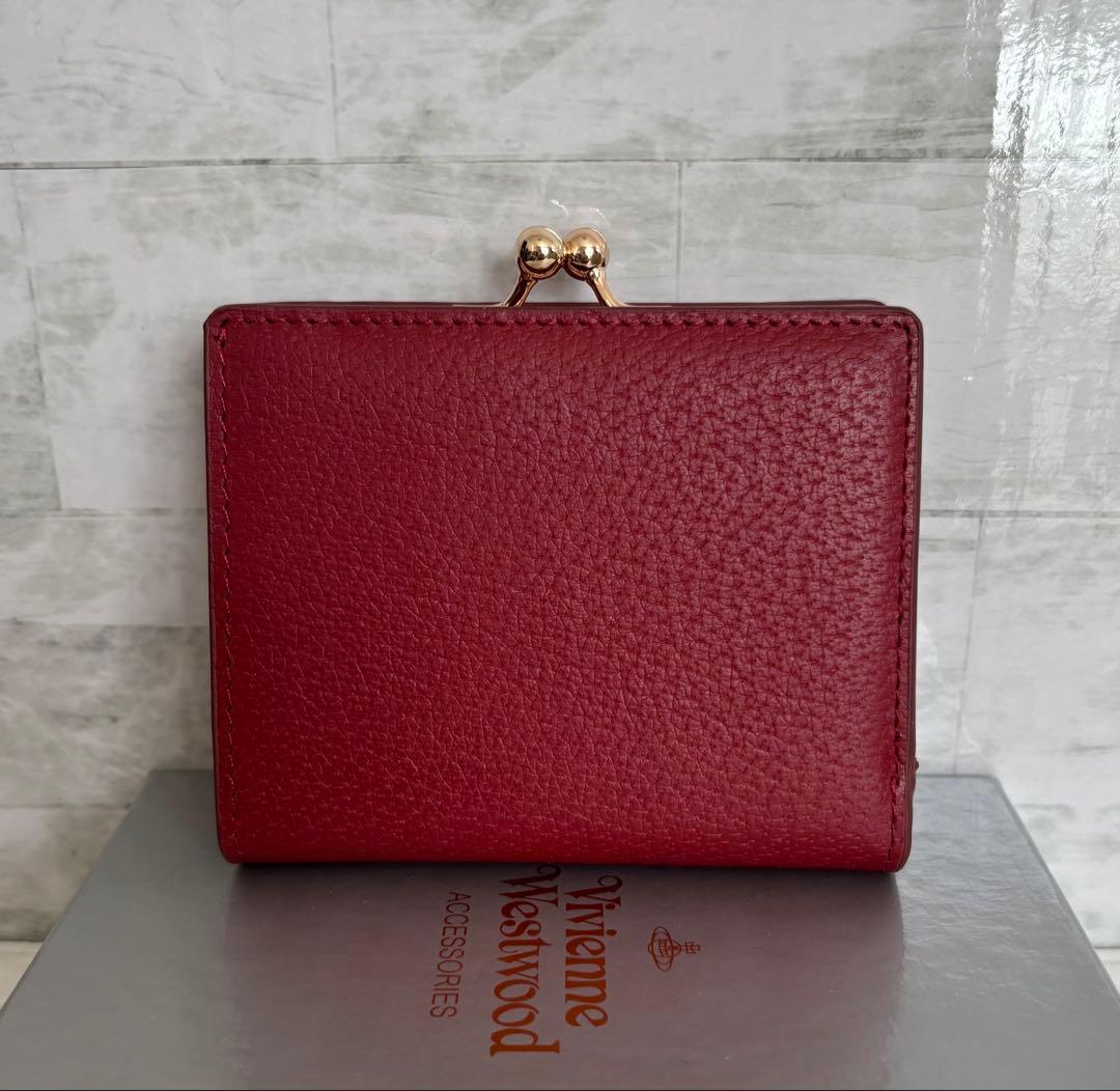 Vivienne Westwood がま口 二つ折り財布 オーブ　シックなレッド