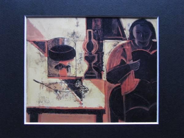 島田章三、【人と卓上のコンポジション】、希少な額装用画集より