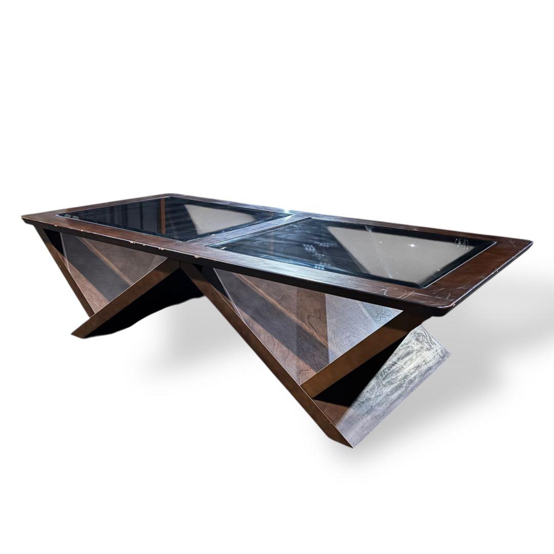 マルニ 木工 ガラス天板 ローテーブル｜モダンデザイン