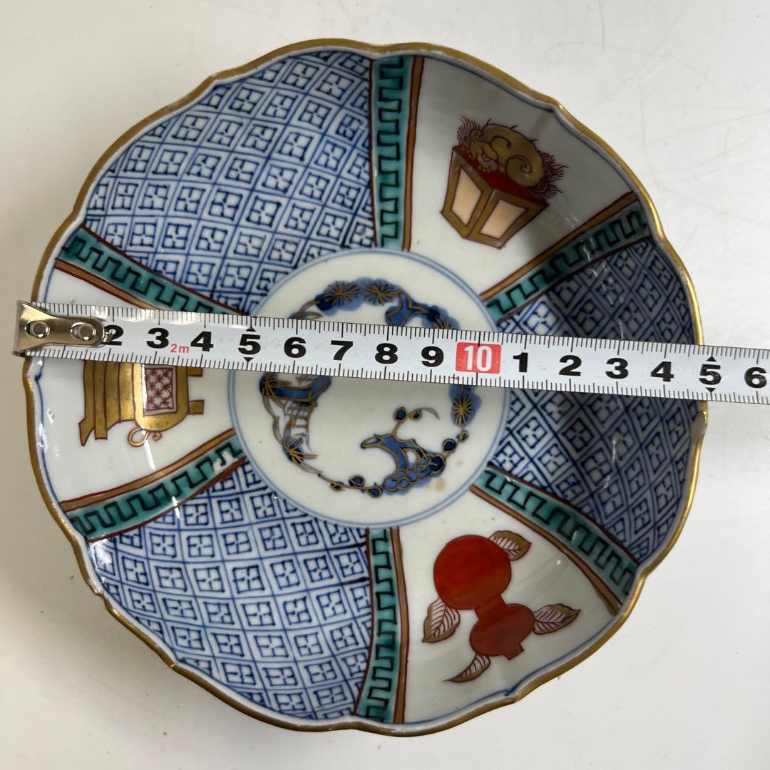 古伊万里　膾皿　17枚　直径15.2㎝　東な7-1201②