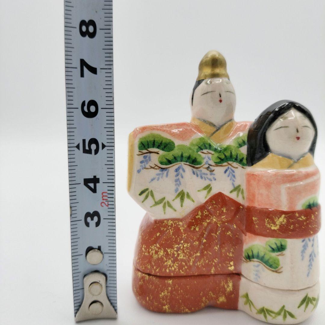 609　ひな　香合　桂楽　茶道具　小物入れ　古物　茶道　雛様　お雛様