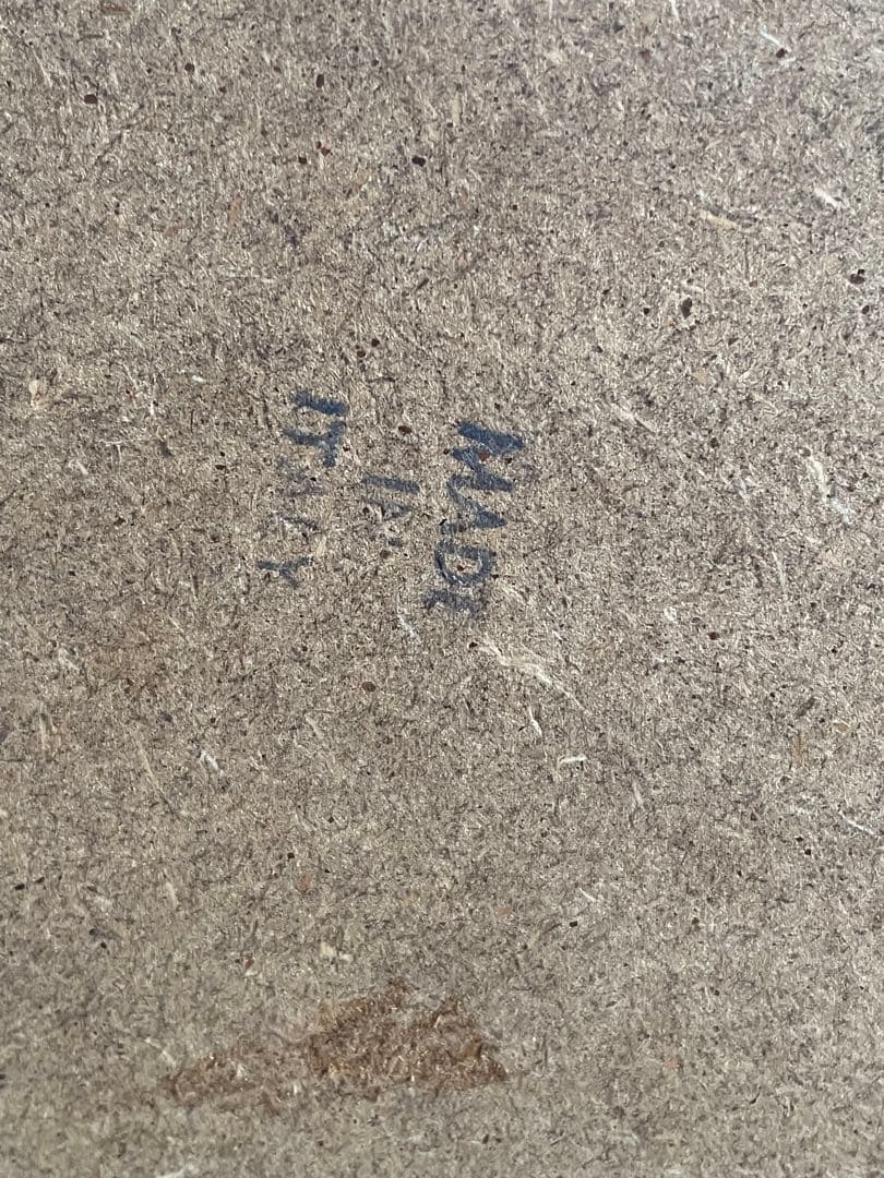 ビンテージ/イタリア製/ウッドフレーム/ボタニカル/額装/金縁/大型/店舗什器