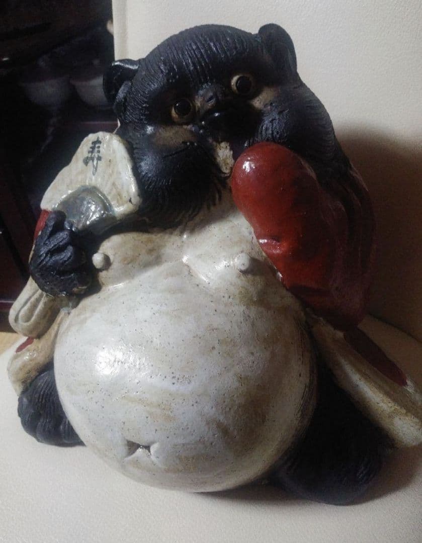 一点物！！！手作り たぬき 置物 信楽焼