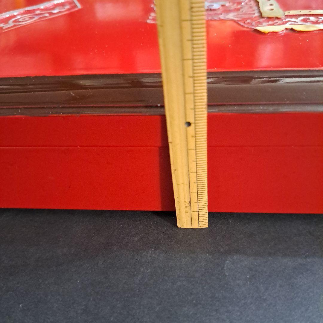 お値下げ中　明治　螺鈿　赤蒔絵　　箱型　　喫煙セット　獅子舞図