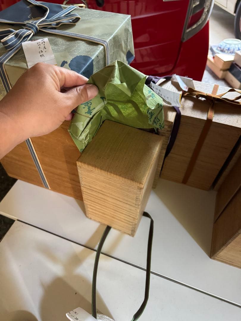 ‼️早速半額‼️リサイクルFORT‼️旧家から直送唐物⑦‼️汝窯長頭下◯瓶（卵青）花瓶‼️