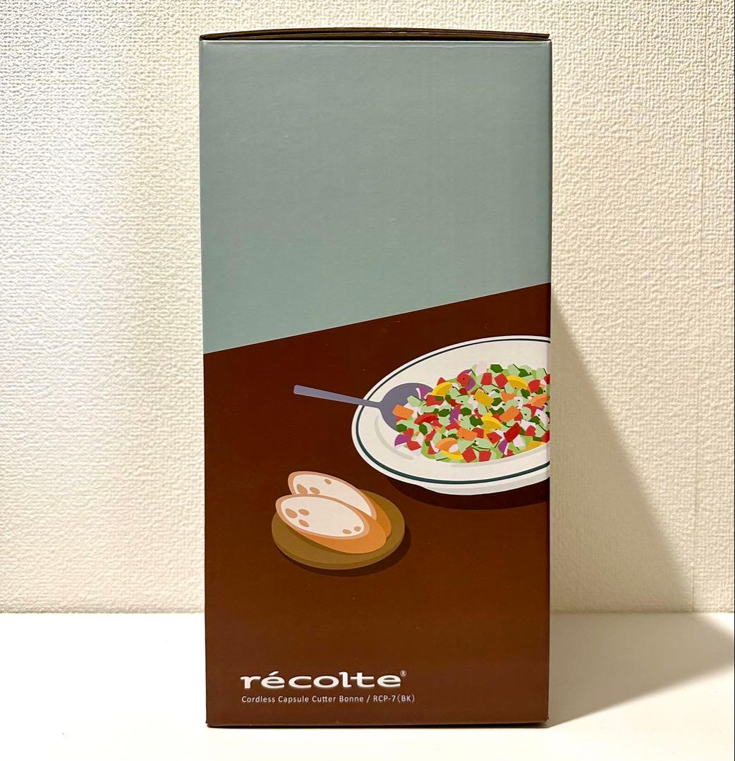 【新品未開封】レコルト RCP-7(BK) コードレスフードプロセッサーブラック