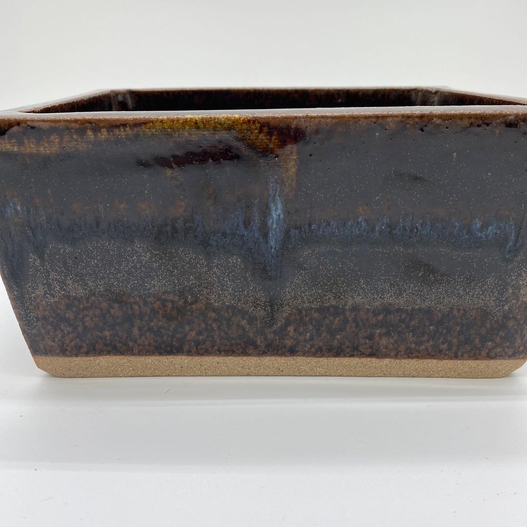 会津本郷焼 宗像窯 にしん鉢 高さ:12.8㎝ ニシン鉢 角鉢 陶器 陶芸 焼物