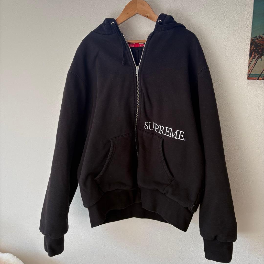 Supreme パーカー　黒