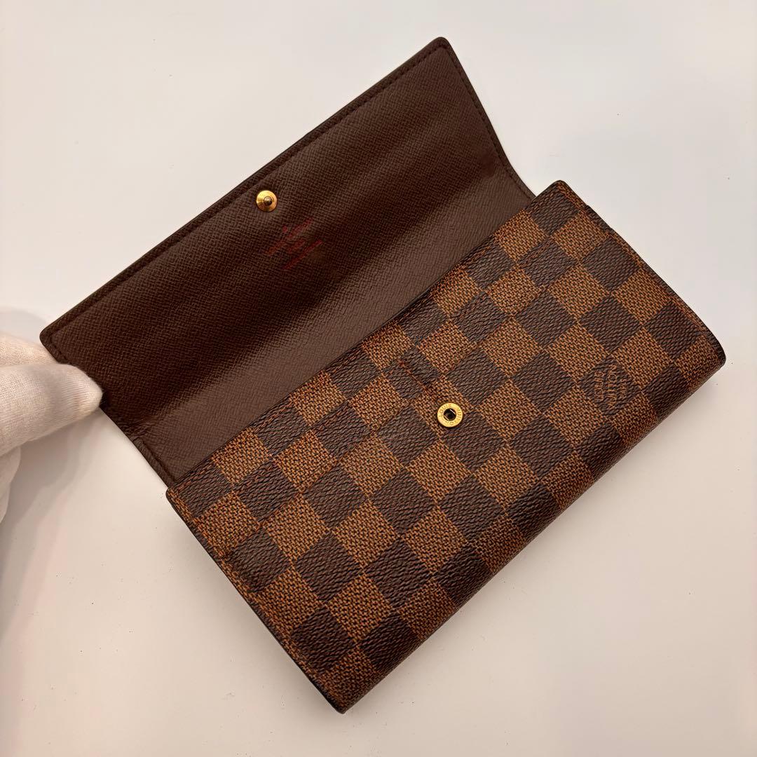 鑑定済み✨ルイヴィトン✨ダミエ✨ポルトフォイユ・サラ 二つ折り 長財布