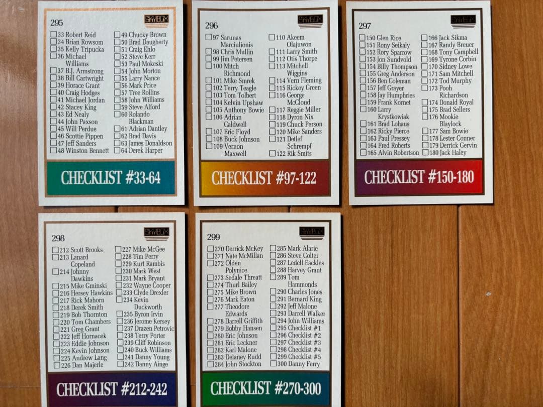 1990 SkyBox NBAトレーディングカード 全300枚コンプリート版