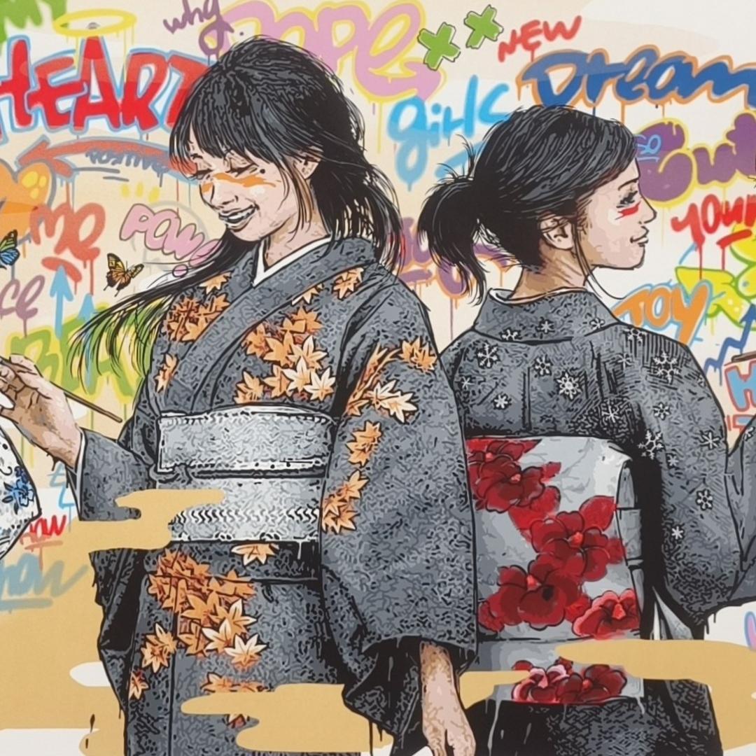 真作 ロームカウチ Four Seasons Gold シルクスクリーン