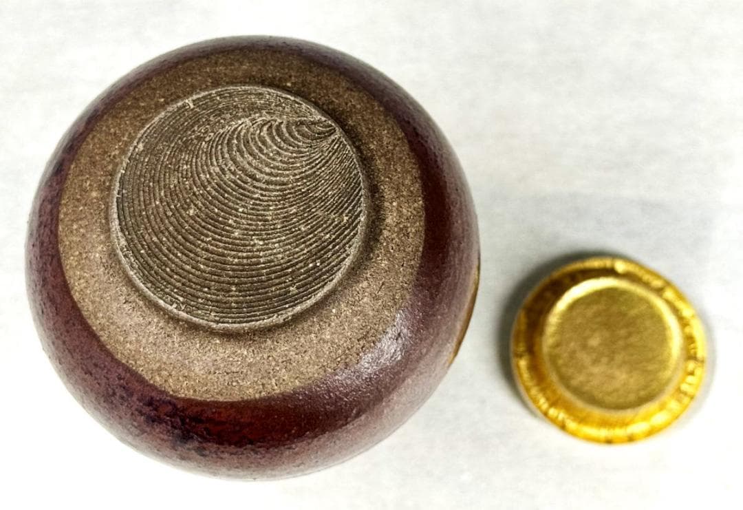 江戸時代 古高取焼 鶴首茶入 古美術 ウブ品 入手困難 日本骨董 WWTT216