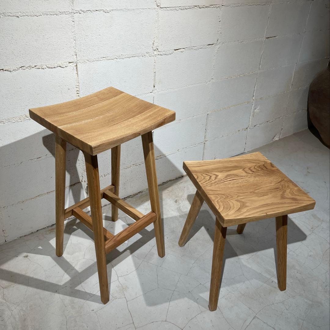 リフレッシュタイプチェア　ロータイプ　オーク無垢材　ウチダ