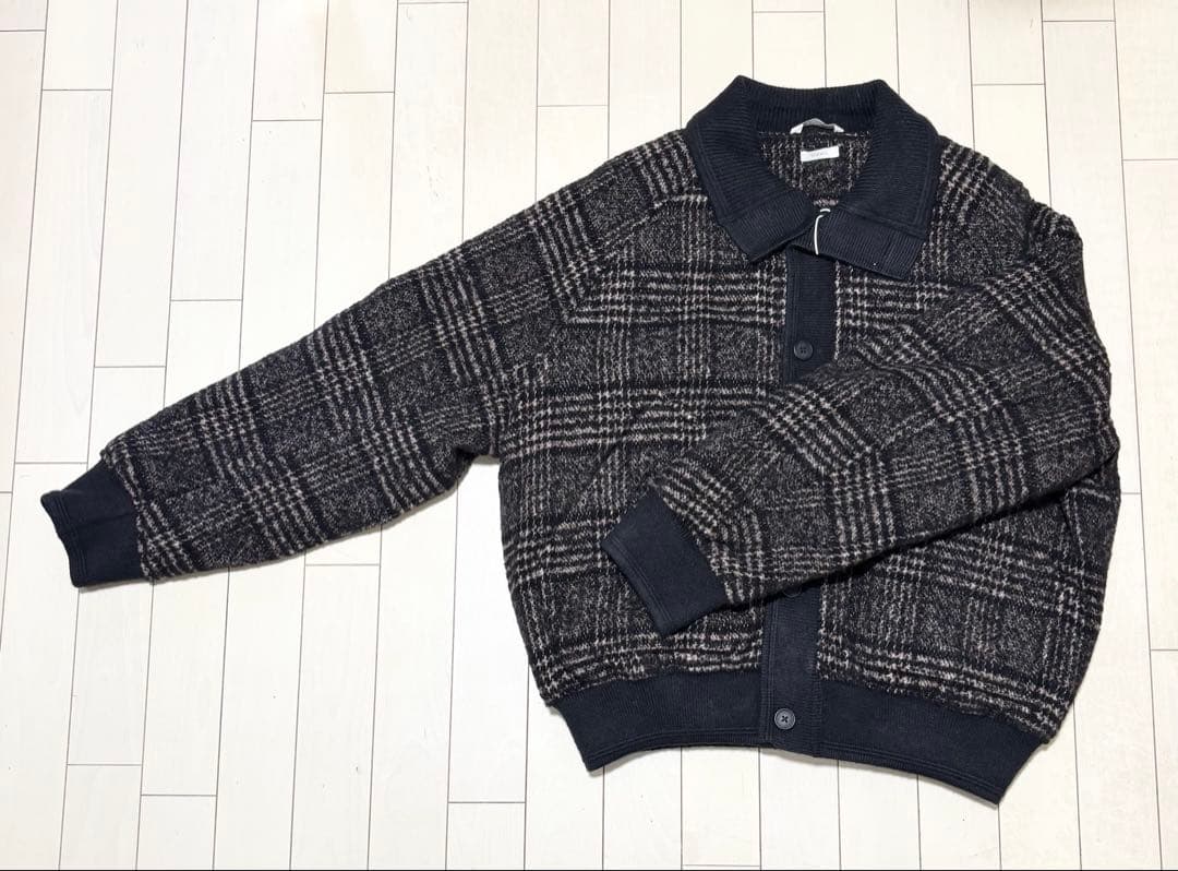 ZARA リブ襟切り替えジャケット　M