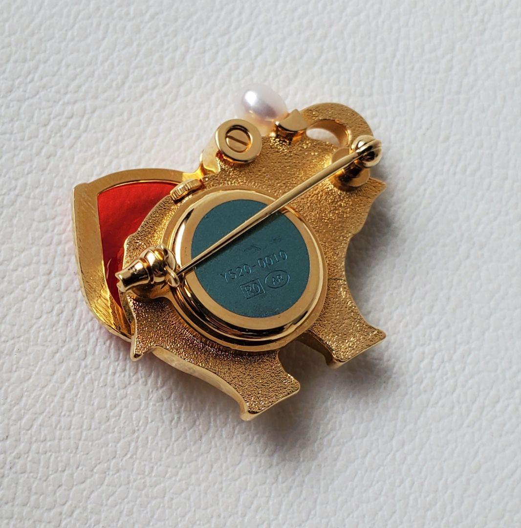 TASAKI　タサキ　エレファント　時計　本真珠　ブローチ　ジュエリー