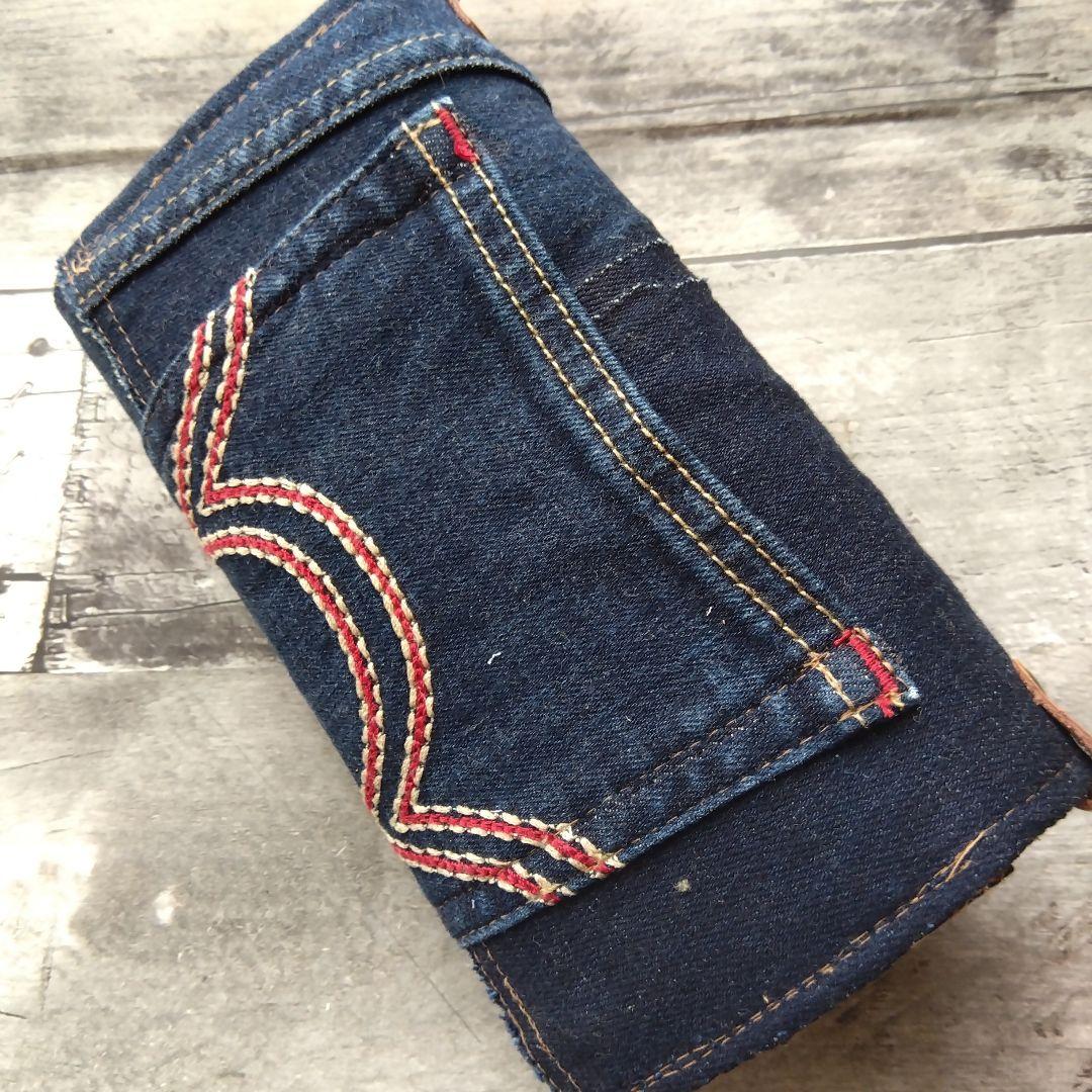 デニムリメイク長財布 あず