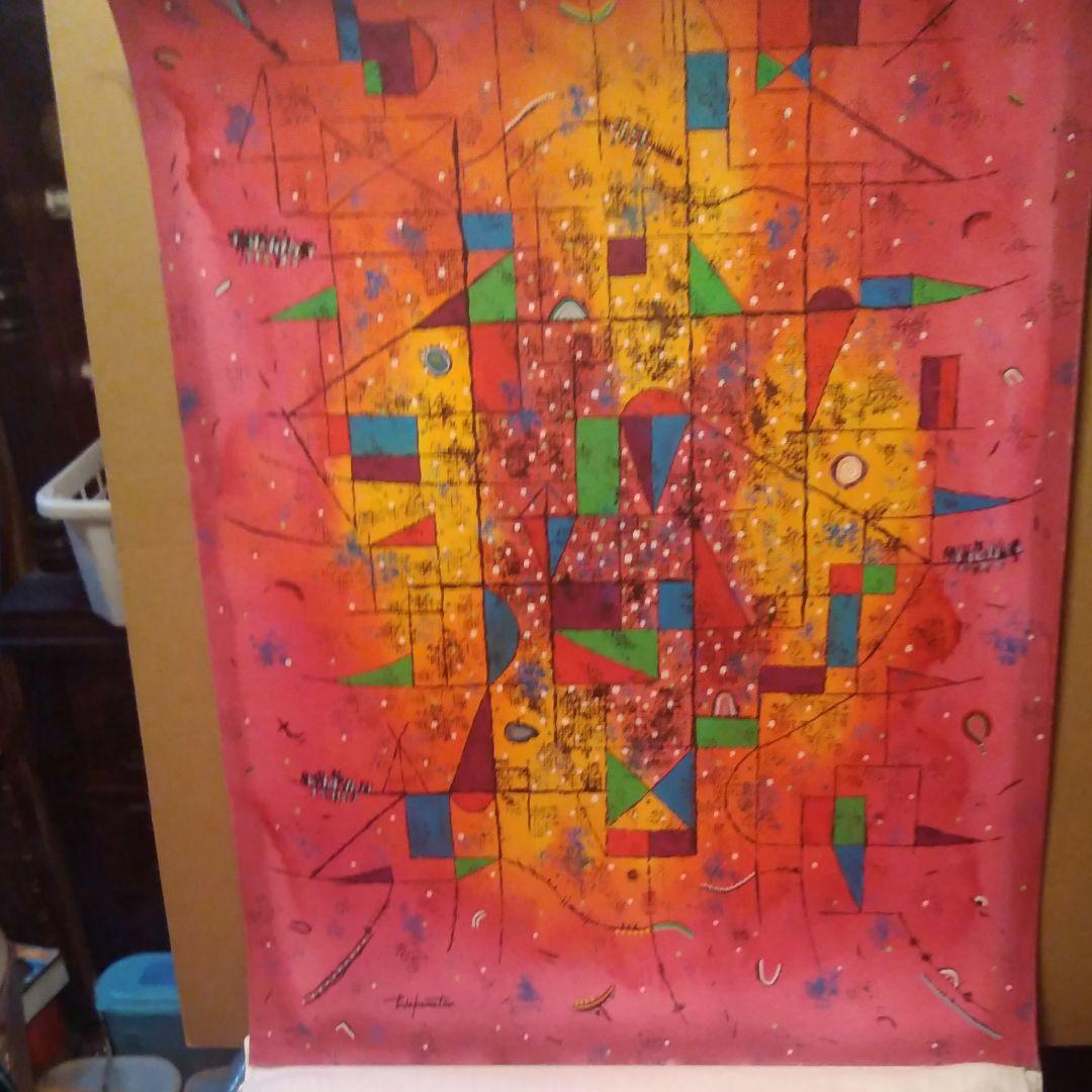 水彩画「ワークス 　L －6」若松愛子、リト大判