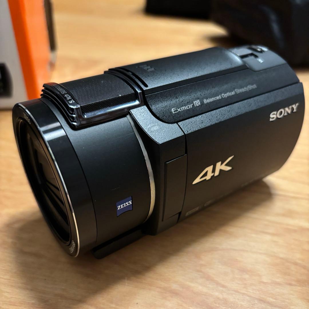 極美品 SONY FDR-AX45 4Kビデオカメラ バッテリー2個付