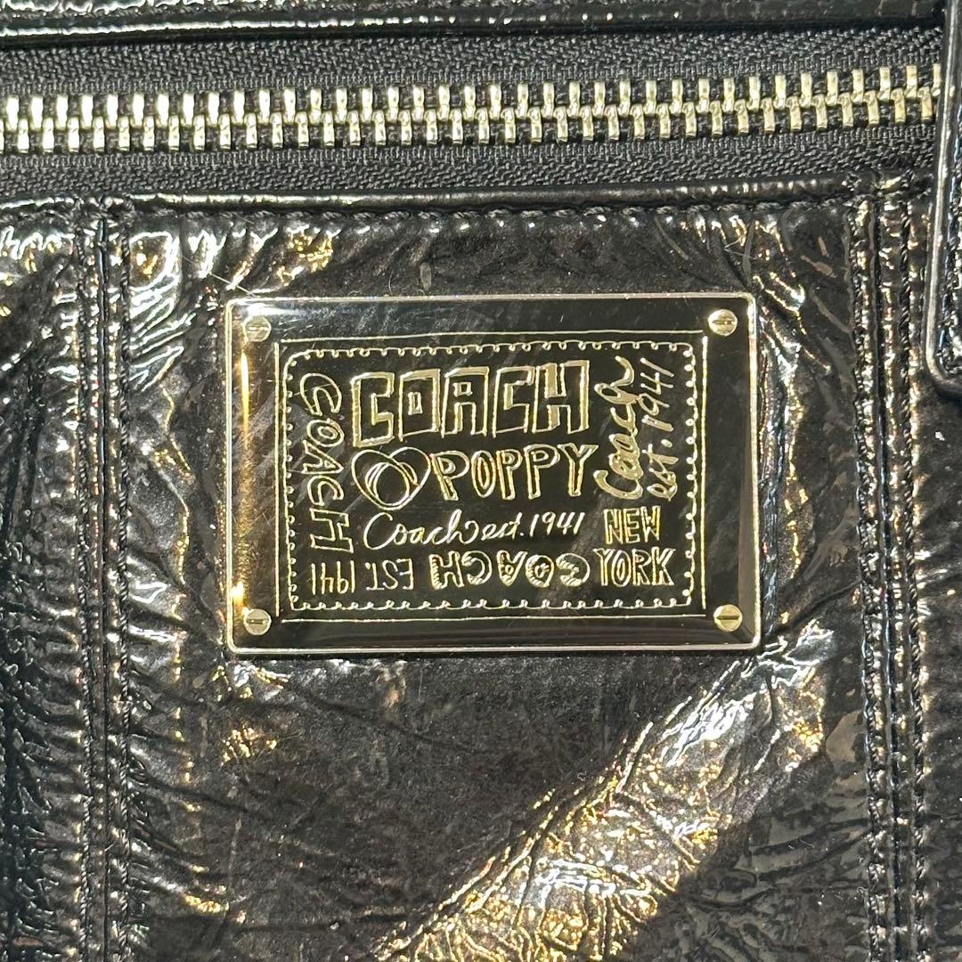 バッグ Y2K COACH POPPY Patent leather handbag
