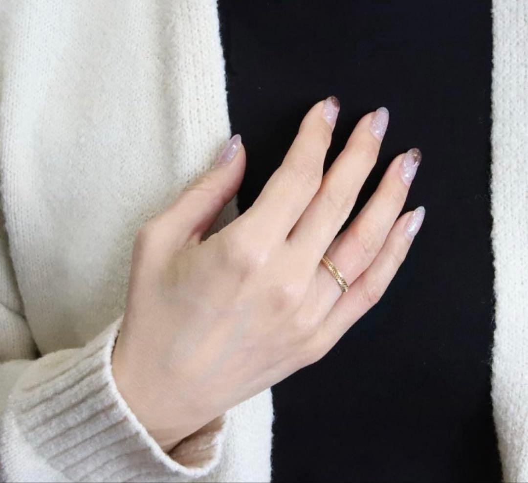 り*ん様 18k 12面トリプルリング 8号