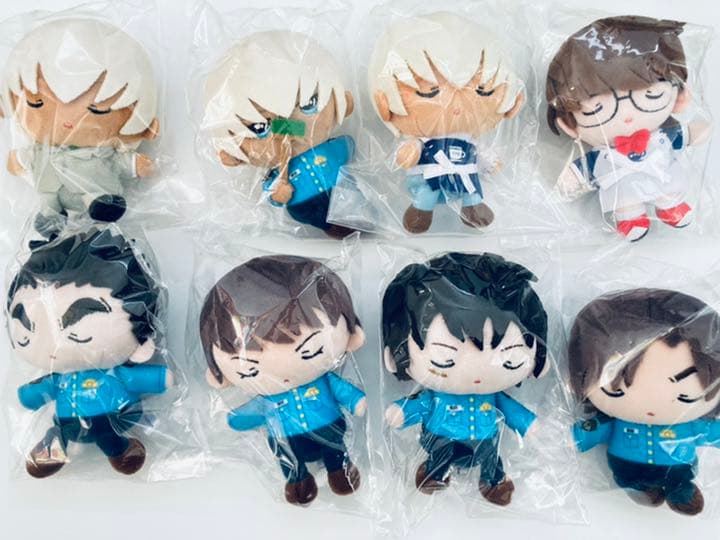 【名探偵コナン おすわりぬいぐるみ】 警察学校組、安室、コナン（8体セット）