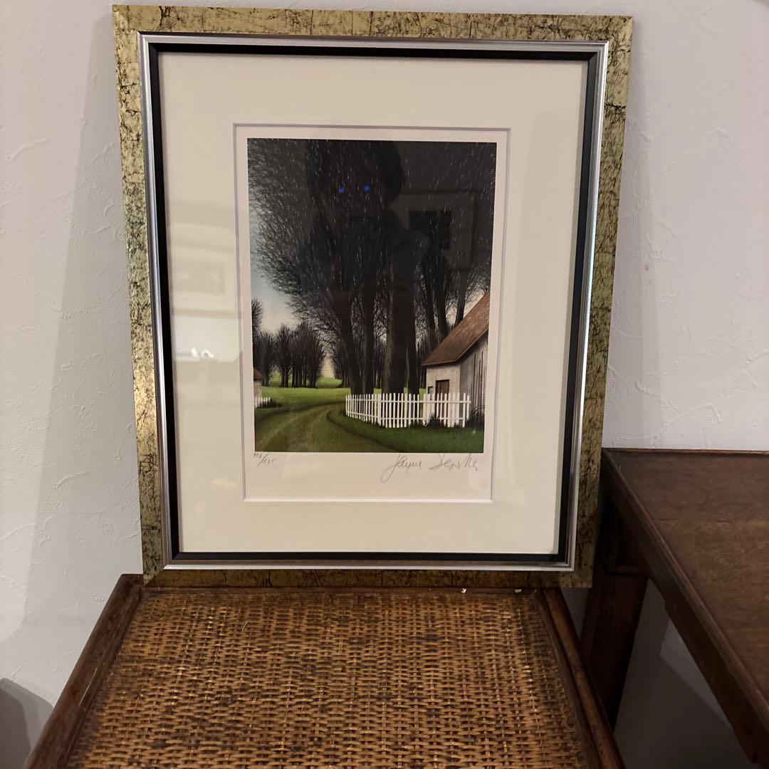 版画　デペルト　「緑の小道」