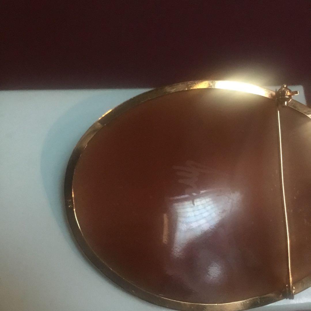 カメオK18ブローチ