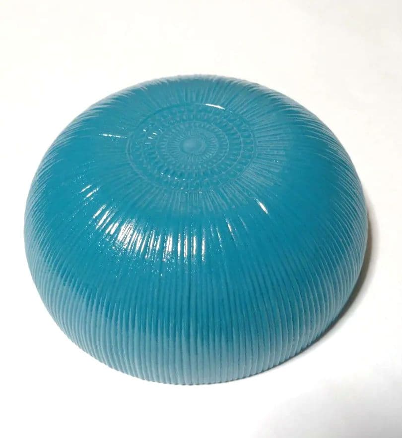 デザートボウル ■ 5点 ガラスボウル 皿 オリエンタル柄 青 蚤の市