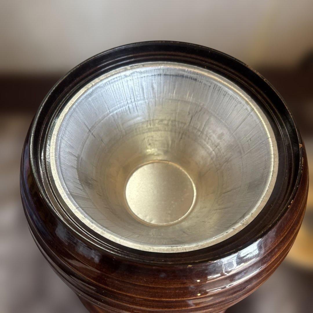 灰皿　木目調　アンティーク　未使用