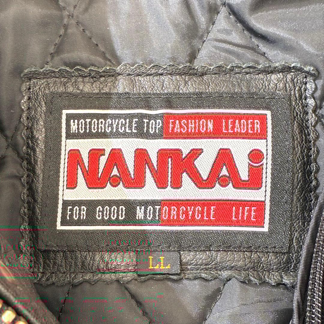 NANKAI ライダース レザージャケット キルティング ライナー付き