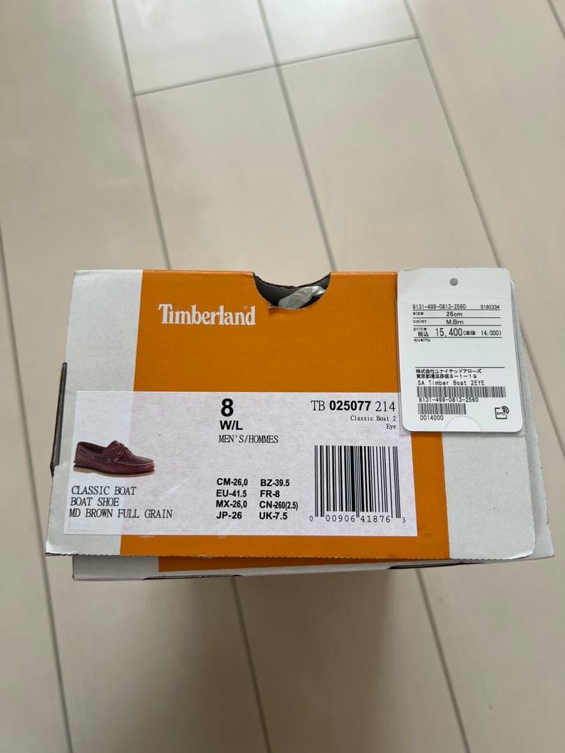 中*将様 Timberland ティンバーランド 26cm デッキシューズCla