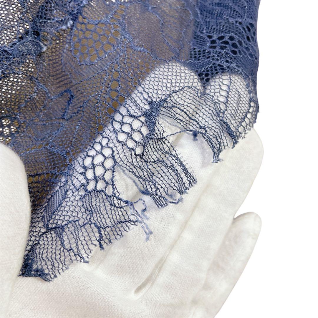 タダシショージ　マキシ丈ドレスワンピース　発表会　総レース　紺　4 イベント