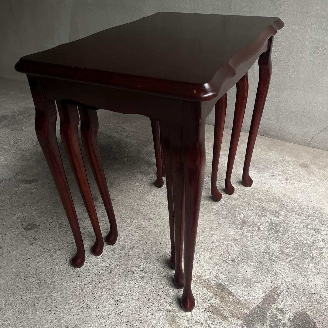 英国クラシック　猫脚　ネストテーブル オールドヴィンテージ