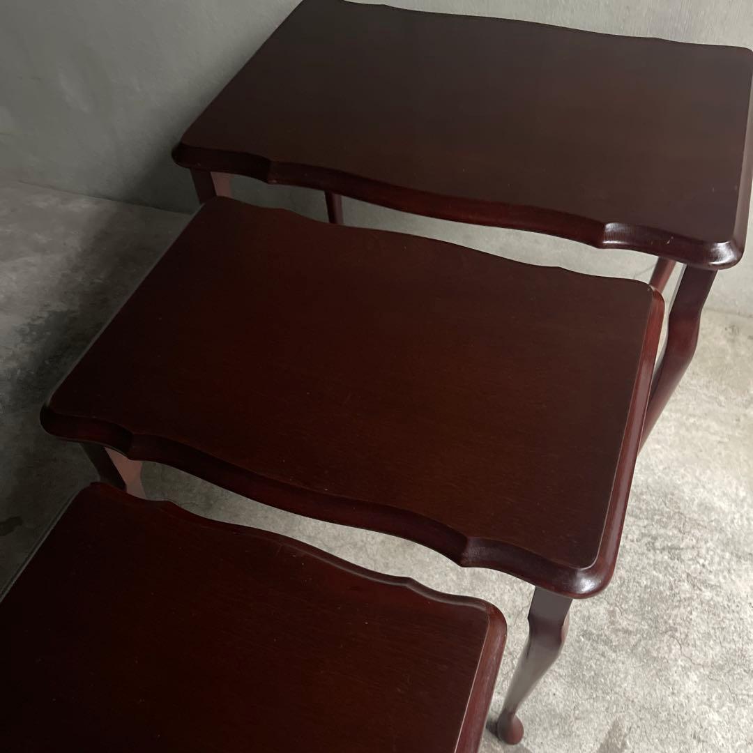 英国クラシック　猫脚　ネストテーブル オールドヴィンテージ