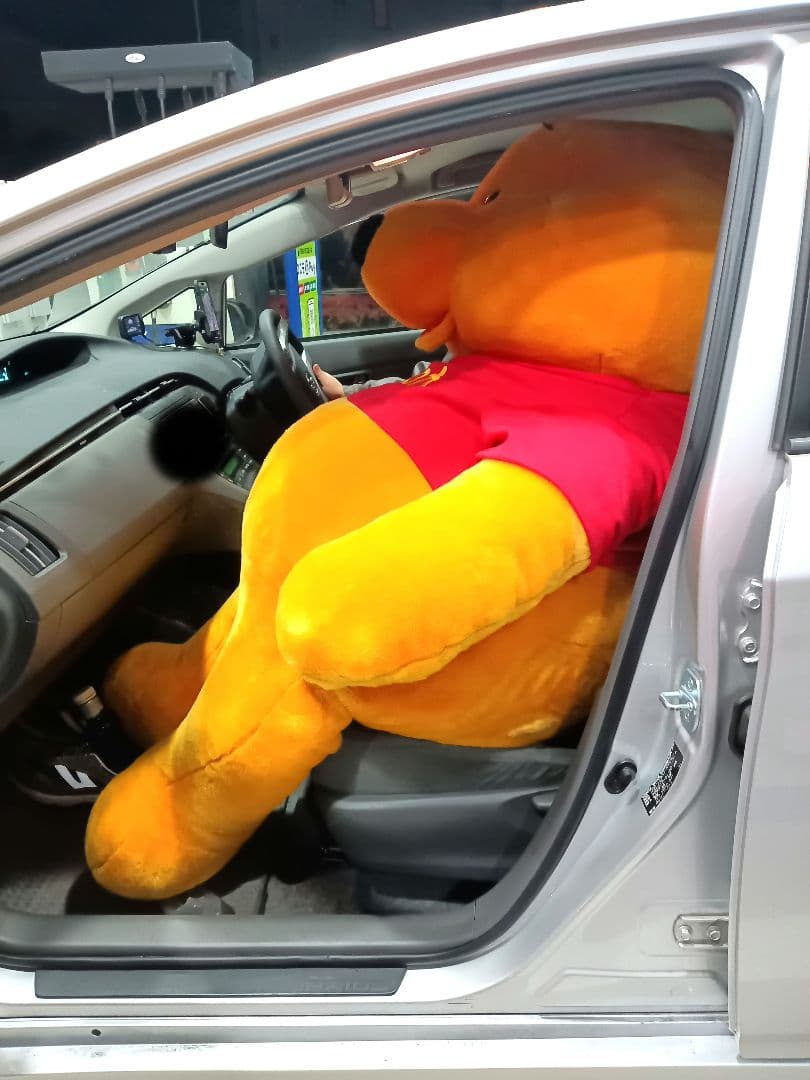 日本に3つだけの限定品！特大プーさん　美品　ぬいぐるみ　　希少品　150cm