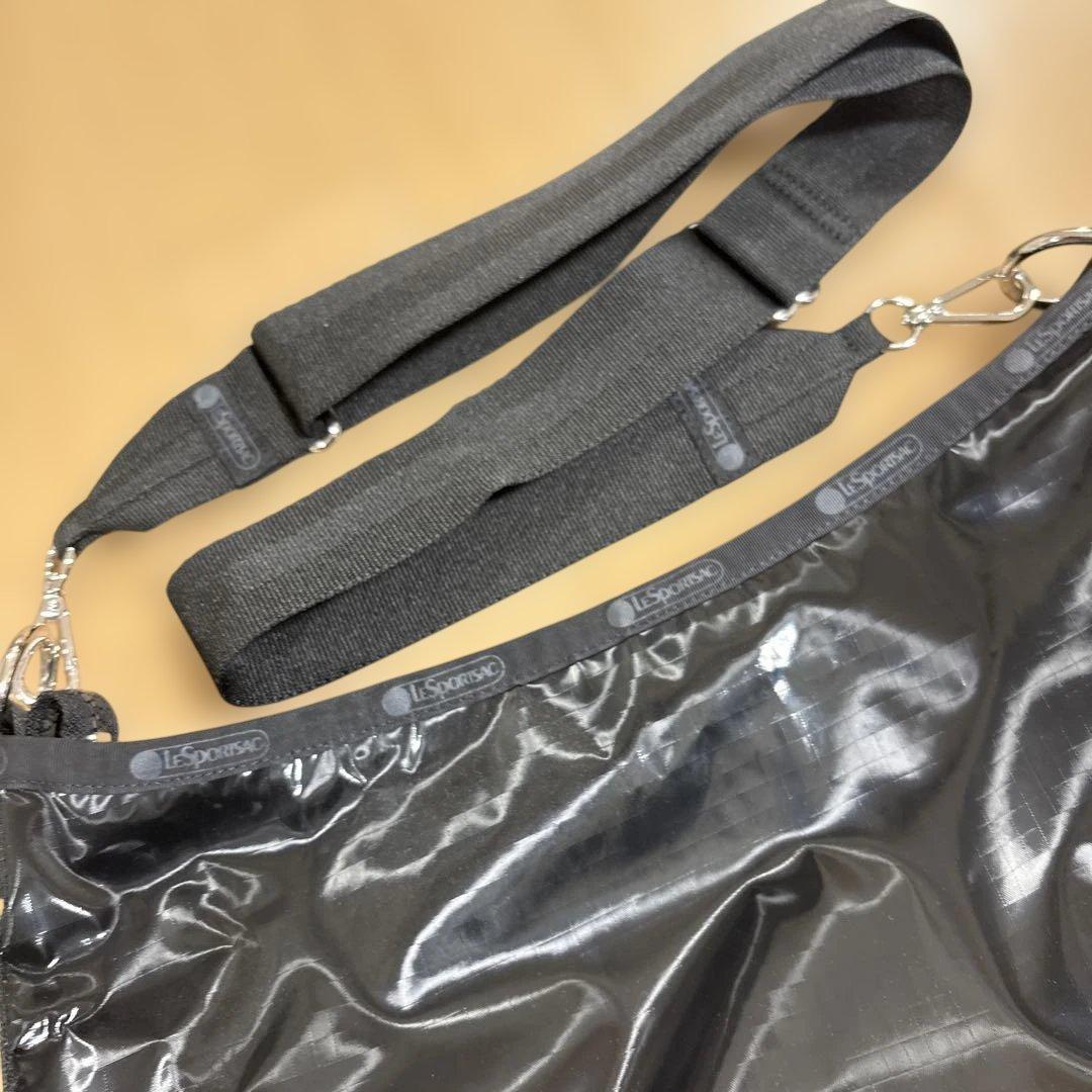 ま*ん様 レスポ　ブラックシャイン　ショルダー