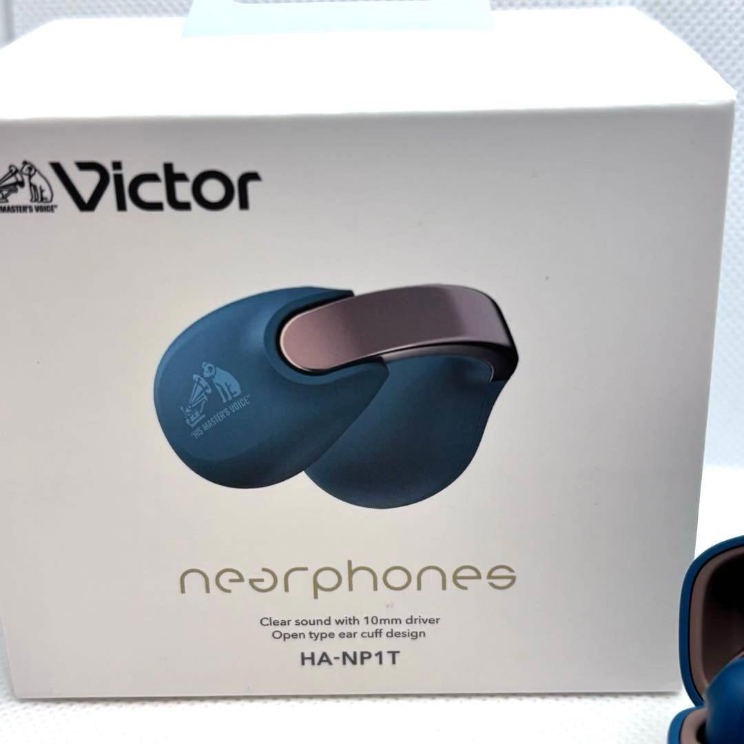 モ*☆様 【美品】Victor ワイヤレスイヤホンHA-NP1T ティールブルー
