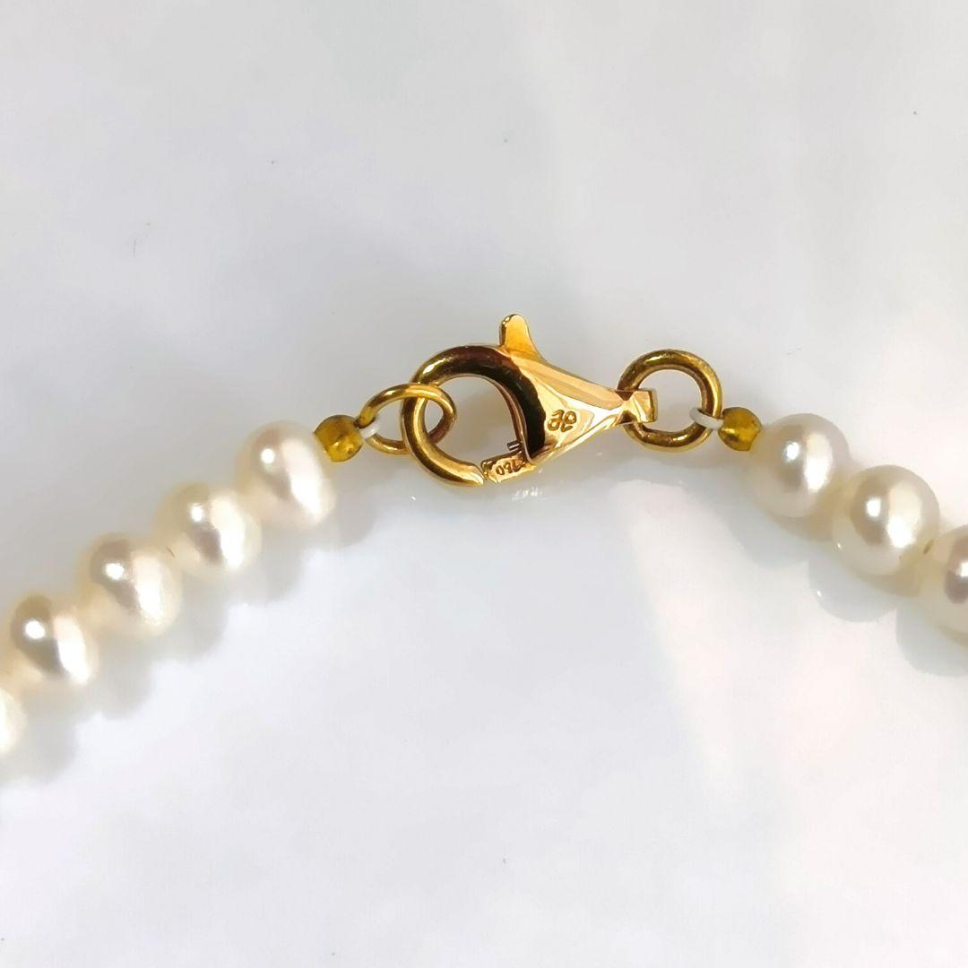 ■24時まで■ジュエリーマキ K18 パール アンクレット 750 真珠