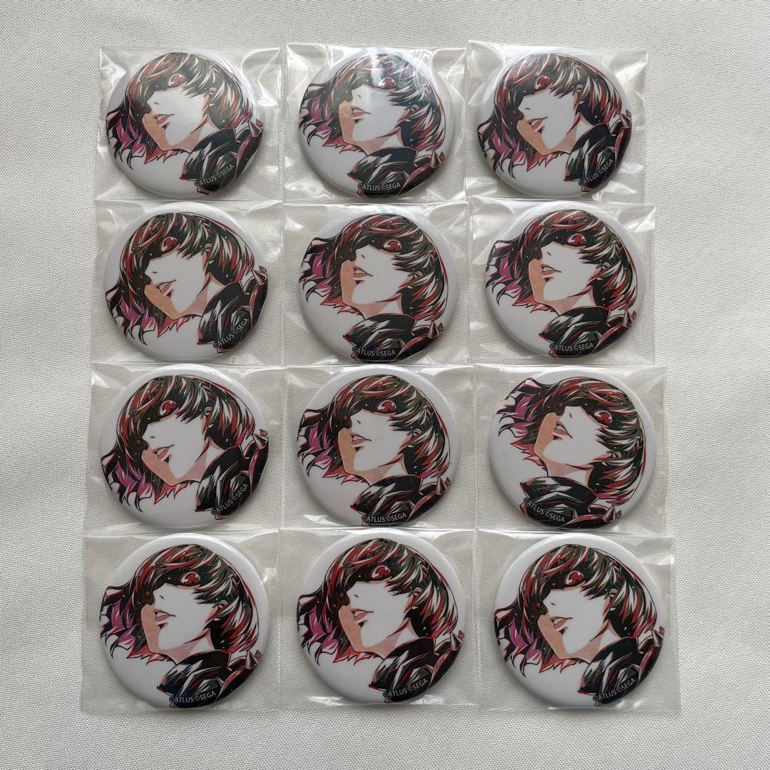 ペルソナ5 クイーン　新島真　缶バッジ　Ani-Art