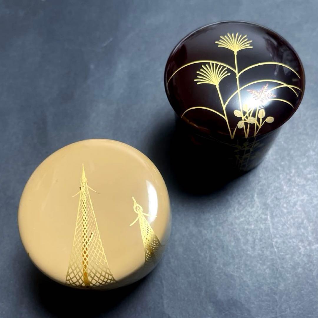 【最終値下げ】中村湖彩作【四季棗】の「夏」と「秋」