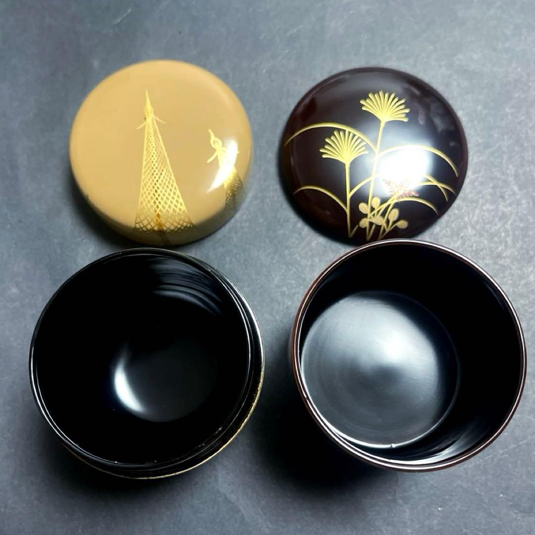 【最終値下げ】中村湖彩作【四季棗】の「夏」と「秋」