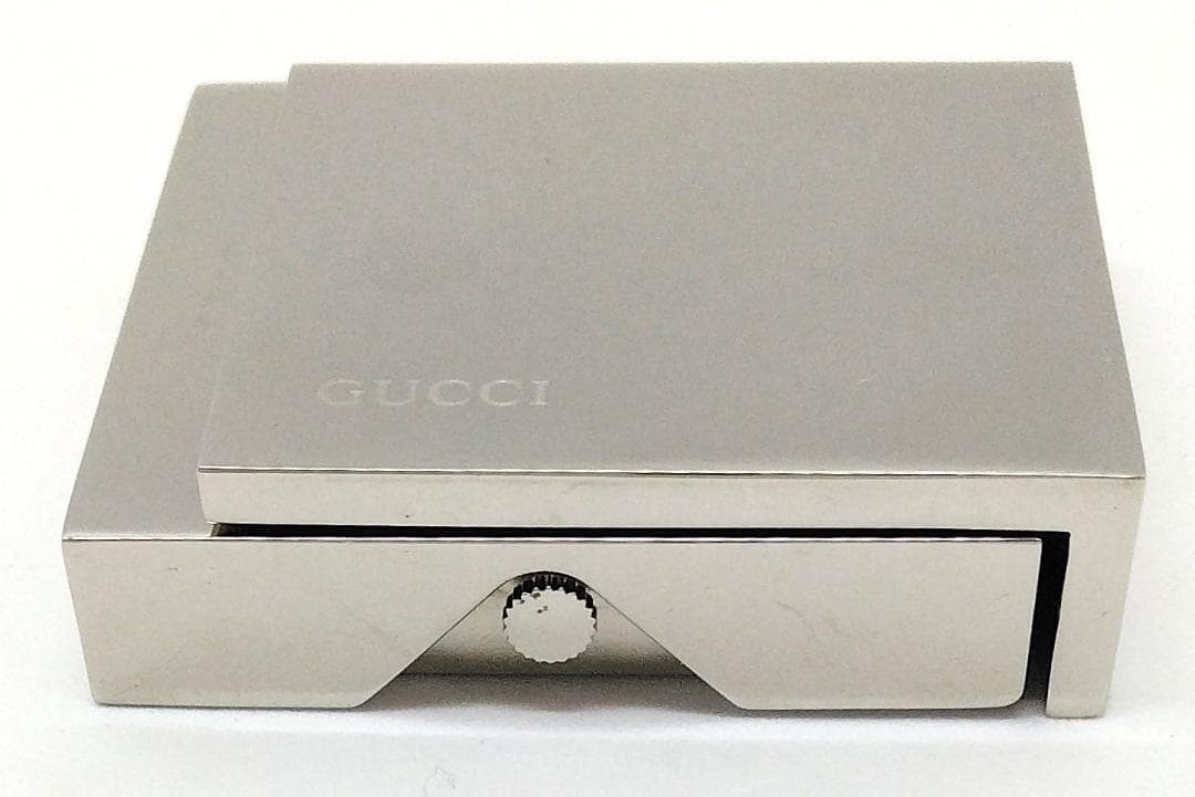 グッチ 置時計トラベルクロック 保存ケース有 クォーツ 中古品 (149085)