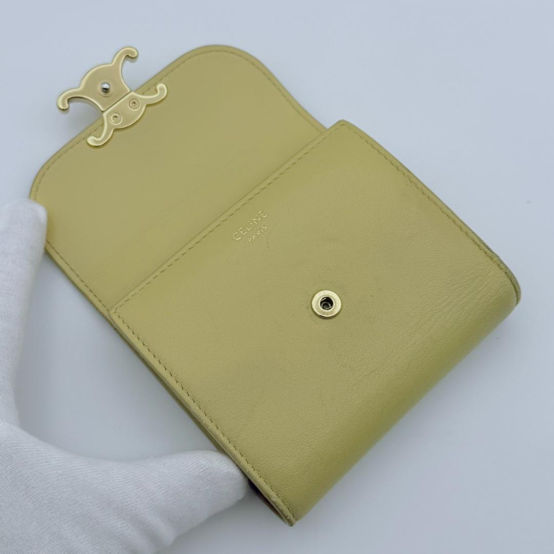CELINE セリーヌ トリオンフ スモール フラップウォレット 三つ折り財布