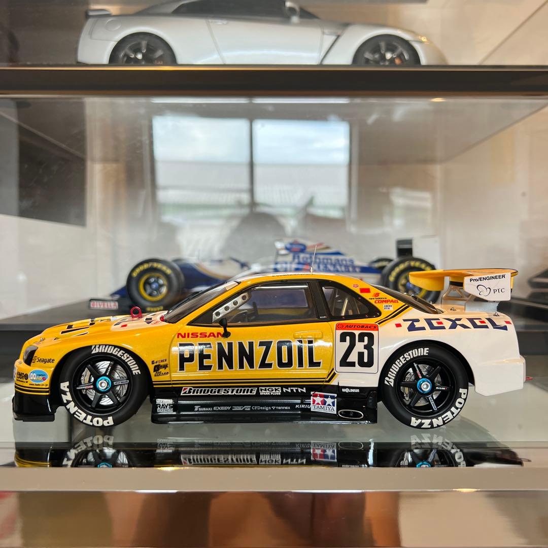 オートアート製2001年JGTC日産R34GTRペンズオイルゼクセル