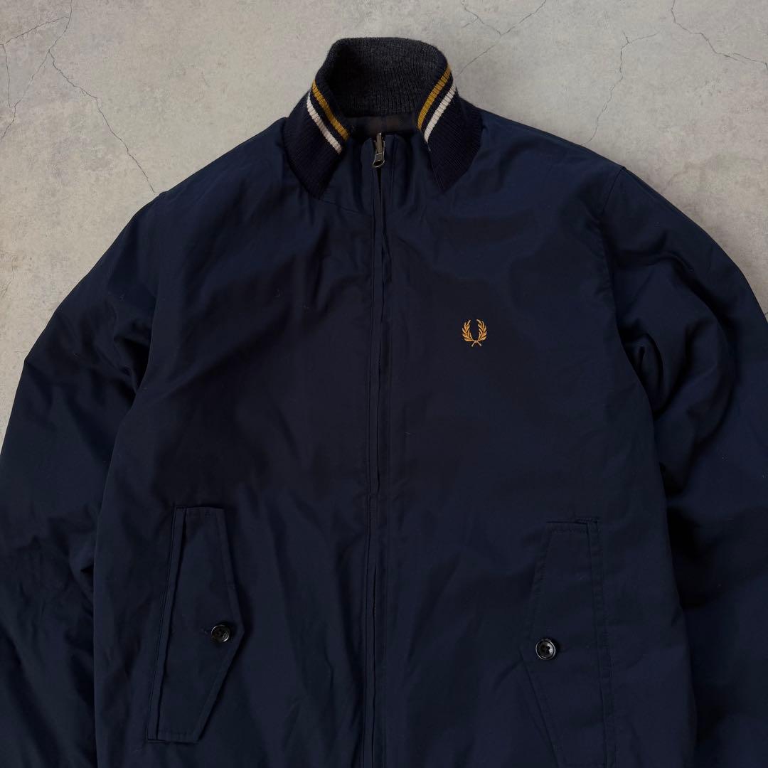 FRED PERRY リバーシブル フルジップ ジャケット ネイビー