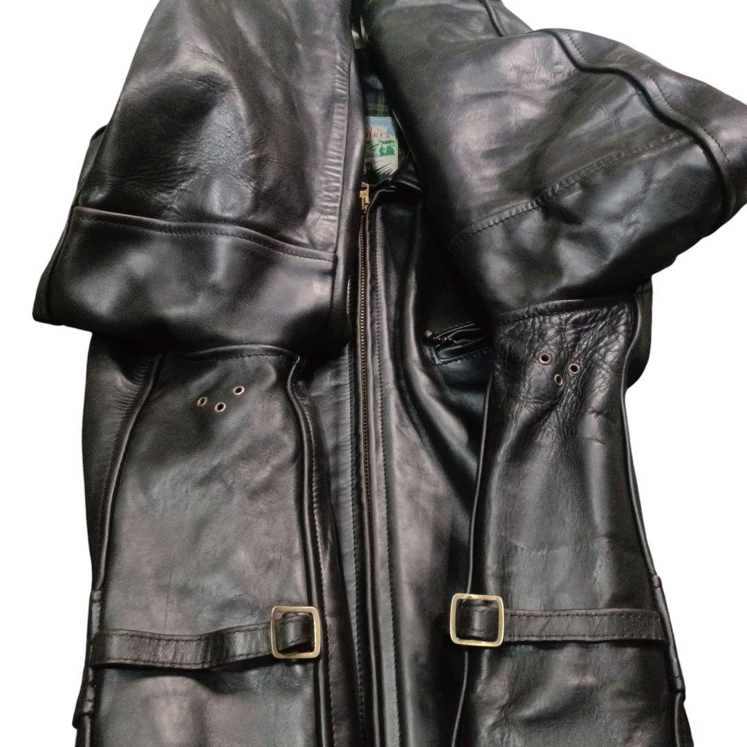 ✨AERO LEATHER 茶芯 ホースハイド カフェレーサーシングルライダース