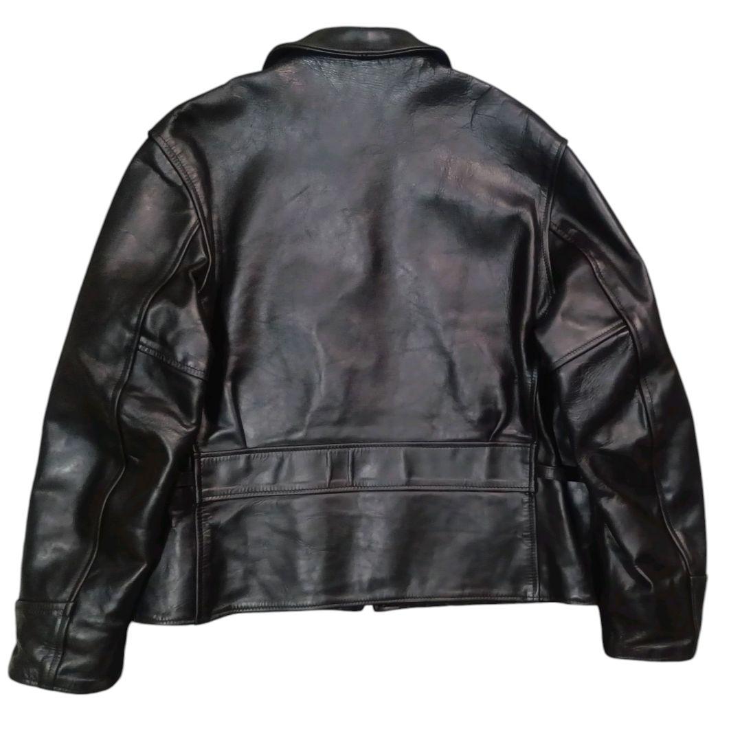 ✨AERO LEATHER 茶芯 ホースハイド カフェレーサーシングルライダース