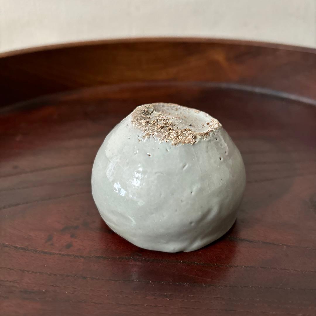 朝白磁盃　酒器　骨董　アンティーク　古美術　ぐい呑み 　検:白洲正子 秦秀雄